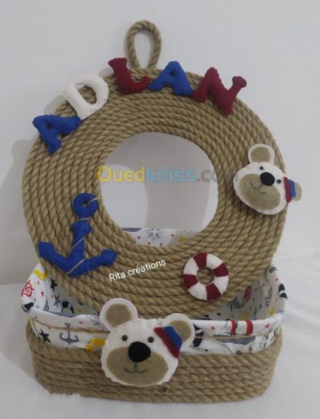 Panier Déco Porte Personnalisé Bébé